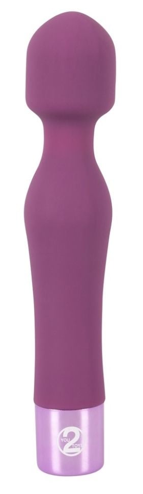 Vibrator Wand 15 moduri de vibratie Elegant Vibe (18,4 cm)