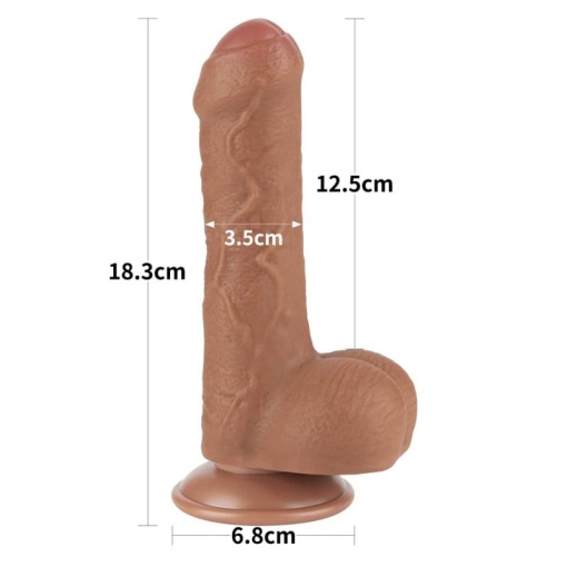 7'' Sliding Skin Dual Layer Dong Brown (18.3cm) - Img 4