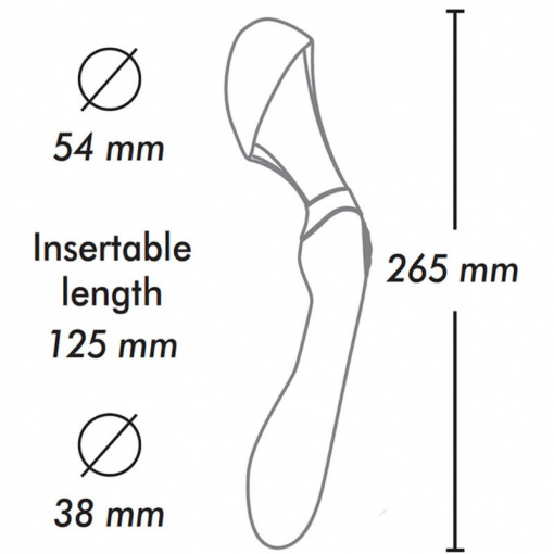 Aparat de masaj elegant pentru tot corpul SHUNGA - ZOA INTIMATE Negru
