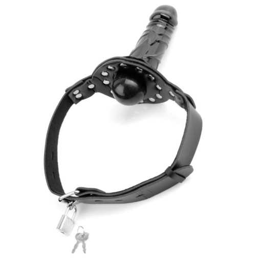 Calus 2 in 1 cu dildo DELUXE BALL GAG WITH DILDO - Img 4