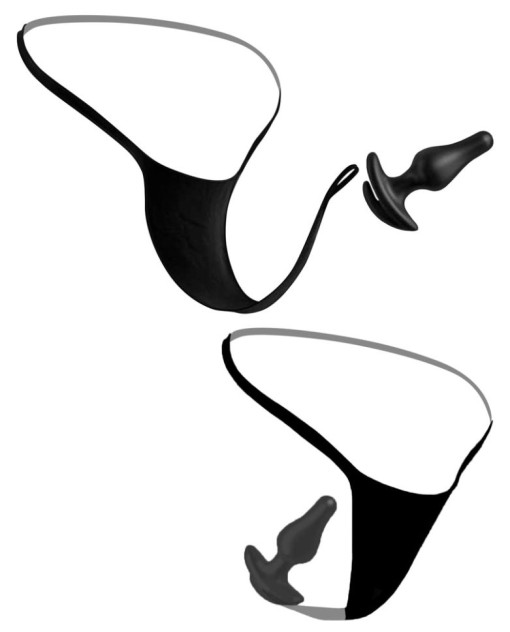 Chilot cu vibro-glonț, 10 moduri de vibrații si telecomandă Remote Bowtie Bikini, black (XL-XXL) - Img 3
