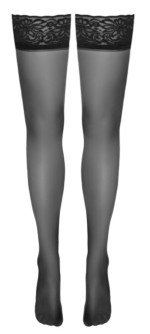 Ciorapi negri din material semitransparent si elastic, negru Orion - marime L (4) - Img 2