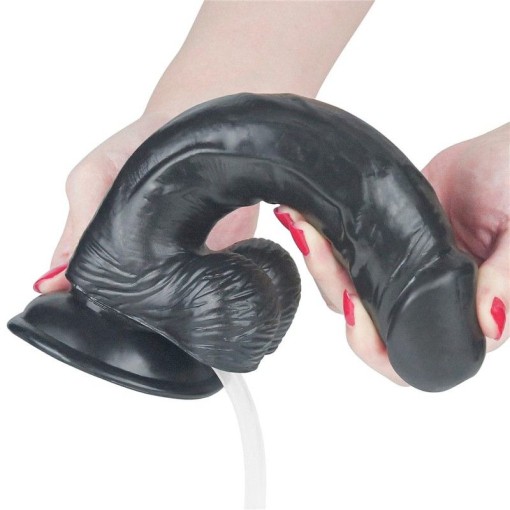 Dildo cu ejaculare 9 Squirt Extreme Dildo - Black-23cm - Img 5