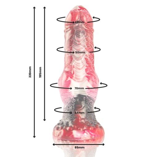 Dildo din silicon forma fantezista EPIC - HELIOS DILDO WITH TESTICLES HEAT AND ECSTASY - Img 3