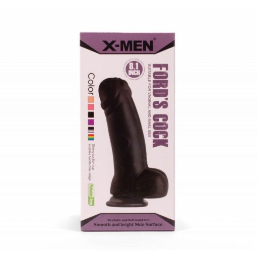 Dildo Gros cu ventuza X-MEN Ford's Cock Black (20,5cm x 5cm)
