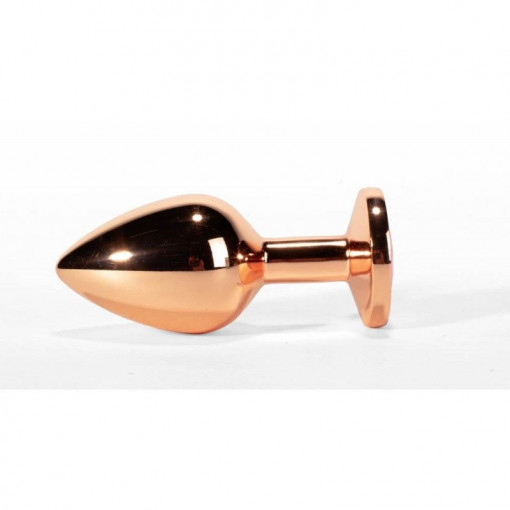 Dop anal Small Secret Shade Metal Butt Plug Rose (7.1cm) - Img 3