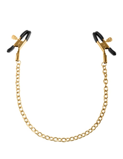 Fetish Fantasy Gold Chain Nipple Clamps - Img 3