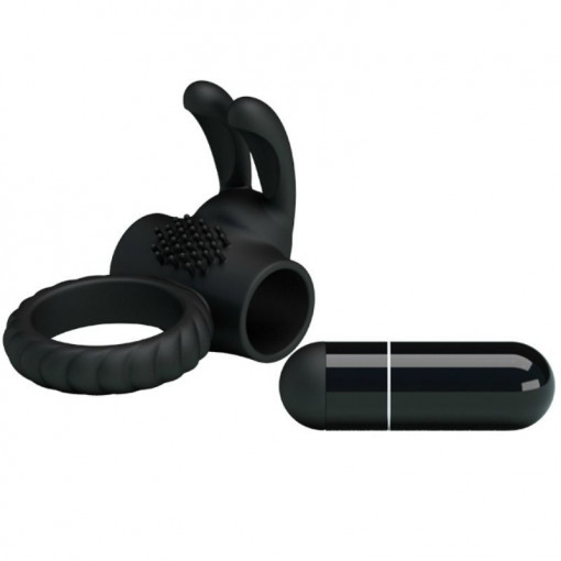 Inel inovator pentru penis din silicon cu vibrații PRETTY LOVE - EUDORA - Img 5
