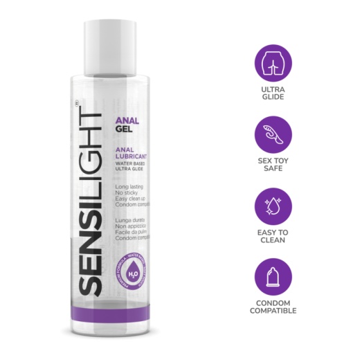 Lubrifiant anal pe baza de apa Sensilight analgel, 150 ml - Img 2