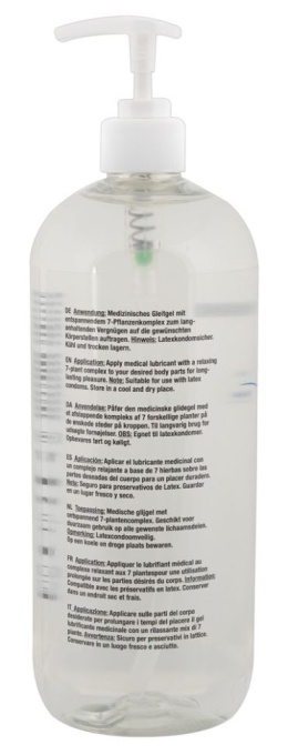 Lubrifiant cu pantenol, special pentru zona anala sensibil Just Glide Vegan Anal 1000ml - Img 2