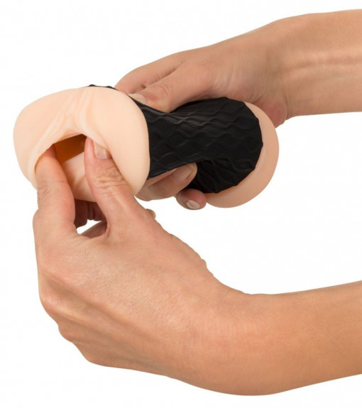 Masturbator dublu Nature Skin Pussy &amp; Ass Masturbator 14.3cm - Img 3