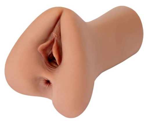 Masturbator sub forma de vagin si de anus Pick Your Pleasure XL Stroker, Mulatru - Img 4