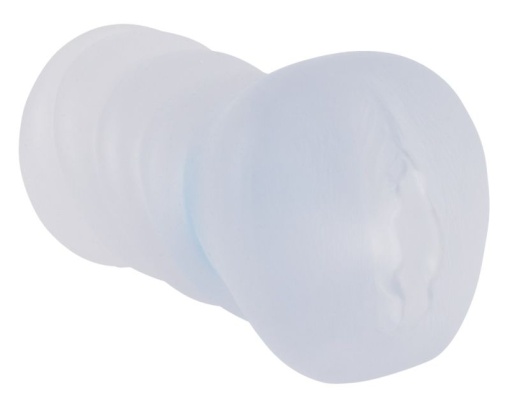 Masturbator transparent cu Cock Ring interior in forma de vagin 15cm - Img 4