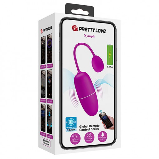 Ou vibrator din silicon cu 12 moduri de vibrati EGG PRETTY LOVE – NYMPH - Img 2