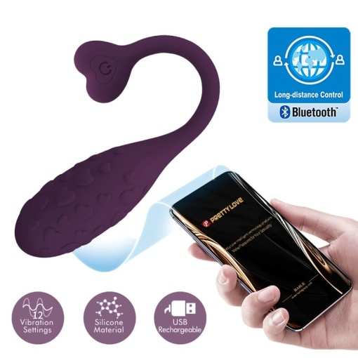 Ou vibrator inteligent PRETTY LOVE Fisher control prin aplicatie - Img 5