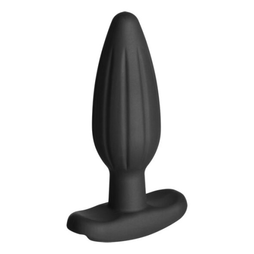 Plug anal cu stimulare electrica ElectraStim - Silicone Black Rocker Butt Plug Medium - Img 4