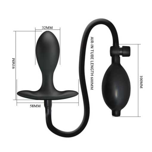 Plug anal inflatabil Pretty Love Inflatable Anal Plug (9.1cm) - Img 2