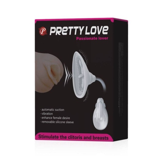 Pompa cu vibratii pentru femei, cu manson din silicon detasabil Pretty Love Passionate Lover - Img 2