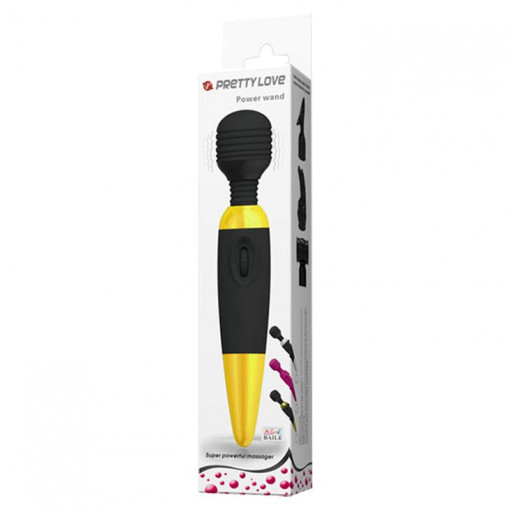 Pretty Love Power Wand Negru/Gold - Img 2