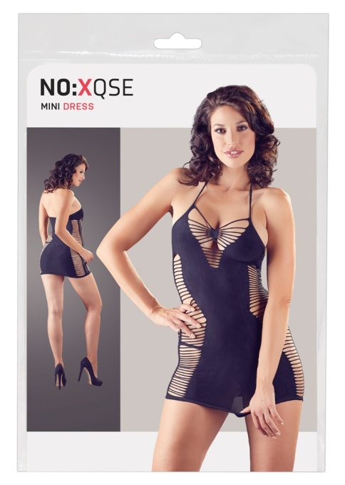 Rochie prinsa dupa gat, cu decupaje Include un chilotel asortat Negru Orion - S/L - Img 3