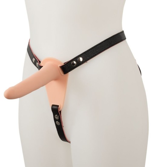 Strap-on din silicon cu vibratii 15.7cm 10 moduri de vibratii - Img 2