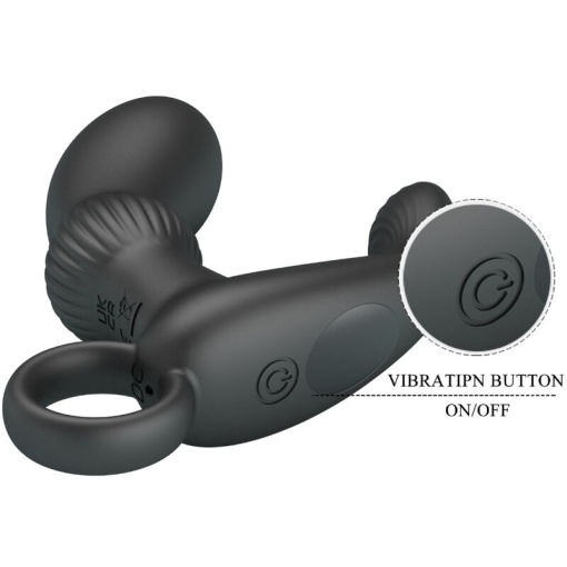 Vibrator anal si stimulator prostata Pretty Love Cayla Anal negru - Img 2