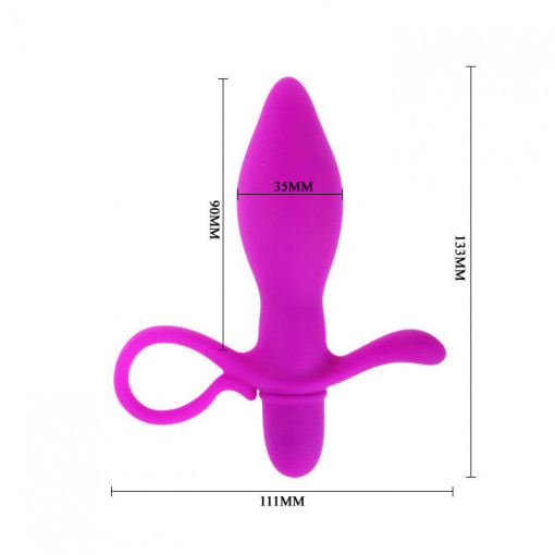 Vibrator anal unisex PRETTY LOVE - TAYLOR (13cm) - Img 4