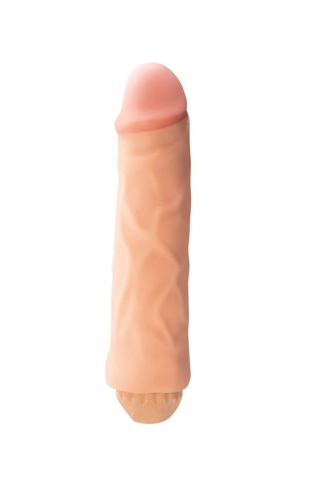 Vibrator clasic cu 10 functii de vibratie REAL SEDUCER Flexible Vibrating Dong (19cm) - Img 2