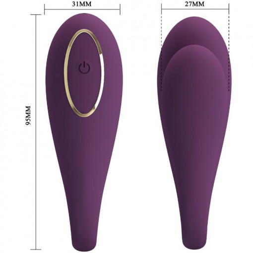 Vibrator cu control la distanta PRETTY LOVE AUGUST Double Pleasure - Img 3