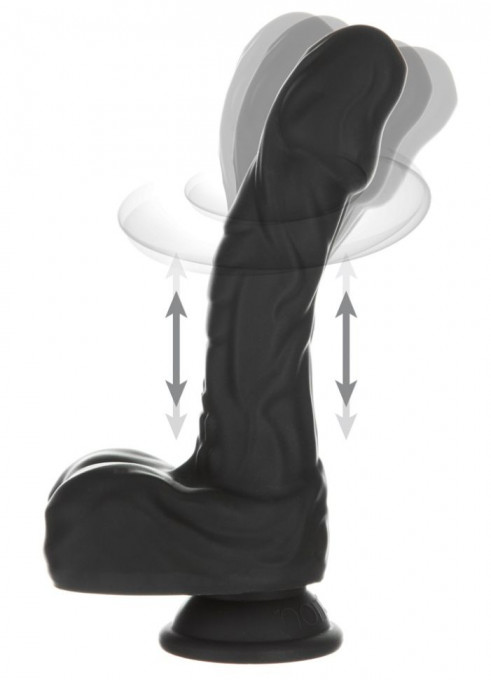 Vibrator cu varf rotatic 8,6" Rotating & Thrusting Vibrating Dong (22.8cm)