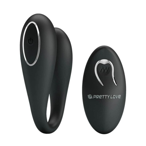 Vibrator cupluri pentru clitoris si punct G cu 12 moduri de vibratie Pretty Love Algernon Black - Img 4