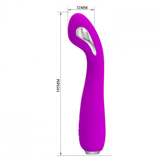 Vibrator din silicon ElectroShock cu 15 functii PRETTY LOVE - HECTOR (19.5cm) - Img 3