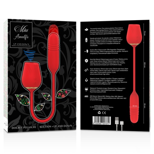 Vibrator dubla stimulare cu miscare sus jos Mia Amalfi 10 moduri de vibratie - Img 2