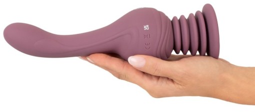Vibrator dublu, flexibil – două capete utilizabile Turbo Shaker Double Lover (30cm) - Img 4
