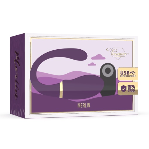 Vibrator dublu pentru cupluri cu telecomanda Treasure Merlin - Img 5