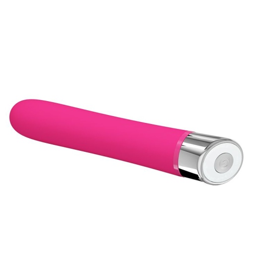 Vibrator elegant din silicon si cu 12 functii de vibratie Pretty Love Randolph PINK 16.7cm - Img 2