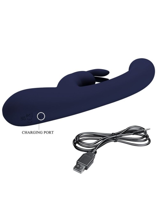 Vibrator Iepuras Lamar, 10 Moduri Vibratii, Ecran LED, Silicon, USB, A - Img 3