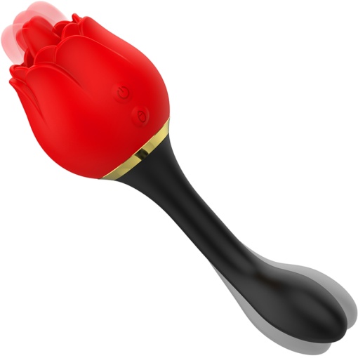 Vibrator limba vibratoare MIA Prague DOUBLE PLEASURE LICKING + Stimulator anal 10 moduri de vibratie - Img 5