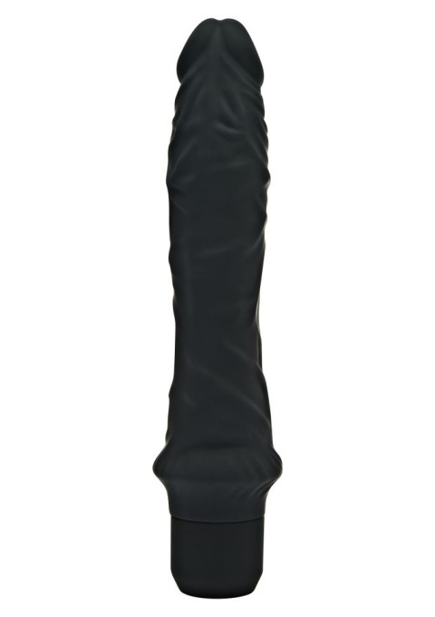 Vibrator negru clasic lung din silicon flexibil 7 functii de vibratii 25cm - Img 2
