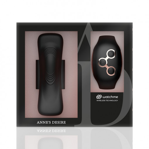 Vibrator pentru chiloti ANNE'S DESIRE -Panty Pleasure wireless technology Watchme black/gold - Img 7