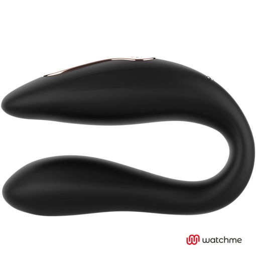 Vibrator pentru cupluri Anne's Desire - Dual Pleasure with WATCHME Technology (Black) - Img 2