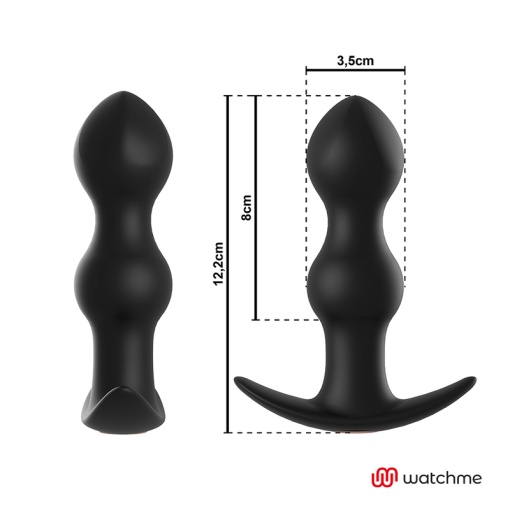 Vibrator plug anal cu vibratii Anbiguo AMADEUS TIBERIO Telecomandă de tip ceas WATCHME - Img 2