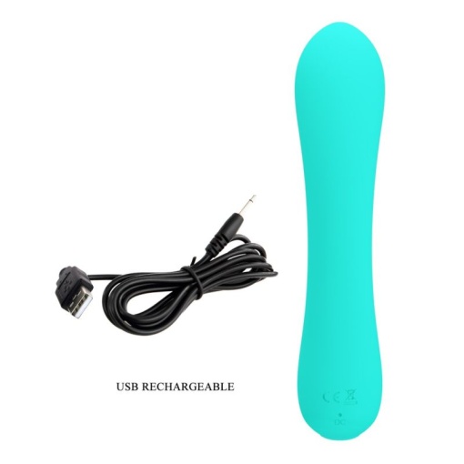Vibrator Pretty Love Matt Turcoaz Silicon Moale 19cm - Img 4
