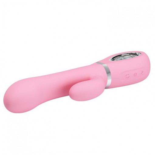 Vibrator rabbit cu 12 funcții de vibrație și 4 funcții de rotație PRETTY LOVE - TERNENCE (19.6cm) - Img 2