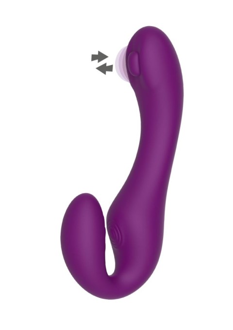 Vibrator rabbit Strapless Strap-On Pulse Vibe (19.5 cm) - Img 2