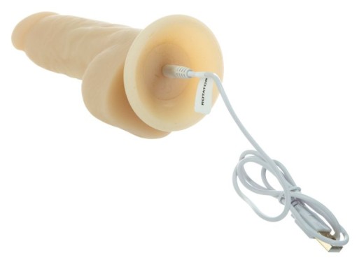 Vibrator realist cu telecomanda cu o ventuză puternică, 7 moduri de vibrație/rotație (17,8 cm) - Img 5