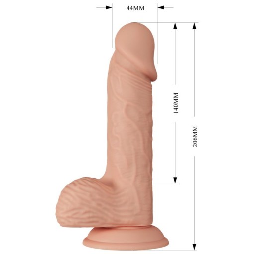 Vibrator realist cu ventuza si telecomanda Beautiful Catoblepas 20cm - Img 2