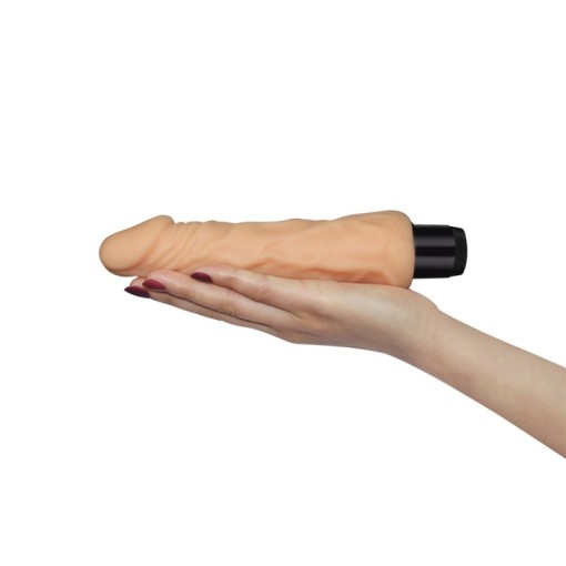 Vibrator realist din material cyberskin Real Feel Cyberskin Vibrator 20cm (inserabil 17cm) - Img 5