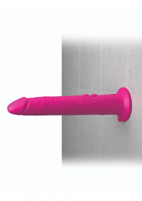 Vibrator realistic din silicon, cu ventuza, 10 moduri de vibratii Wall Banger 19.5cm - Img 3
