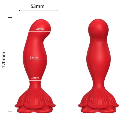 Vibrator si plug anal cu vibratii ARMONY PINK cu telecomanda 9 moduri de vibratie - Img 3